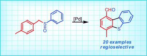 Palladium Catalyzed Double C H Activation Directed By Sulfoxides In The Synthesis Of Dibenzothiophenes Angewandte Chemie International Edition X Mol