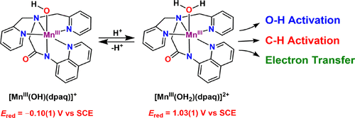 A Mononuclear Non Heme Manganese Iii Aqua Complex As A New Active Oxidant In Hydrogen Atom Transfer Reactions Journal Of The American Chemical Society X Mol