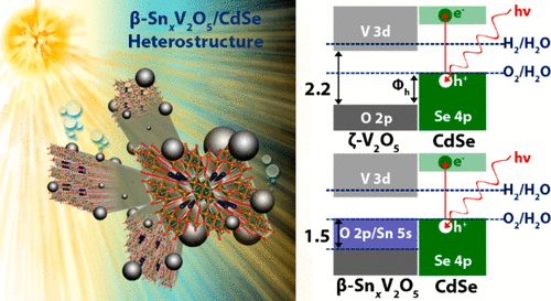 Hole Extraction By Design In Photocatalytic Architectures Interfacing Cdse Quantum Dots With Topochemically Stabilized Tin Vanadium Oxide Journal Of The American Chemical Society X Mol