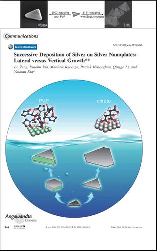 在银纳米板上连续沉积银：横向生长与垂直生长,Angewandte Chemie International Edition - X-MOL