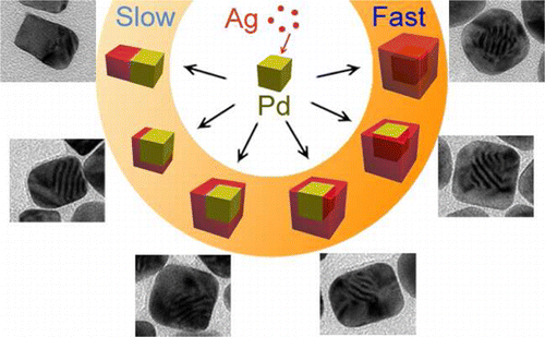 Kinetically Controlled Overgrowth of Ag or Au on Pd Nanocrystal Seeds ...