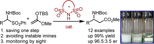 Disulfonimide-Catalyzed Asymmetric Synthesis of β3-Amino Esters ...