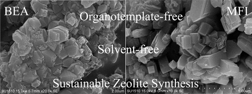 Sustainable Synthesis of Zeolites without Addition of Both ...