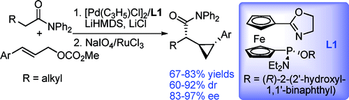 Highly Diastereo- and Enantioselective Pd-Catalyzed Cyclopropanation of ...