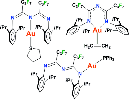 Gold I Complexes N C3f7 C Dipp N 2 Aul L Ethylene Tert Butyl Isocyanide Tetrahydrothiophene Triphenylphosphine And Different Triazapentadienyl Ligand Coordination Modes European Journal Of Inorganic Chemistry X Mol