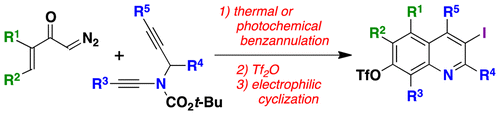 Synthesis of Highly Substituted Quinolines via a Tandem Ynamide ...