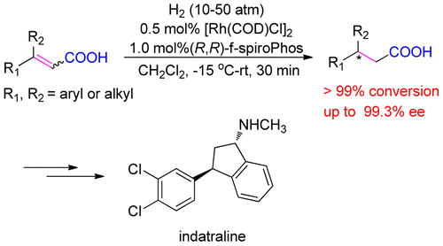 Enantioselective Hydrogenation Of B B Disubstituted Unsaturated Carboxylic Acids Under Base Free Conditions The Journal Of Organic Chemistry X Mol