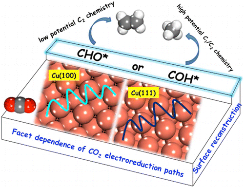 Facet Dependence Of Co2 Reduction Paths On Cu Electrodes Acs Catalysis X Mol