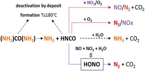 NOx Selective Catalytic Reduction (NOx-SCR) by Urea: Evidence of the ...