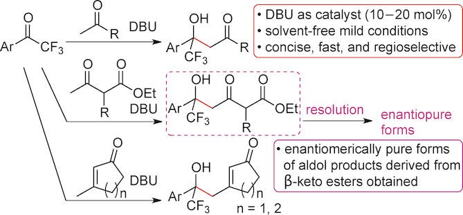 Aldol Reactions of Ketone Donors with Aryl Trifluoromethyl Ketone ...