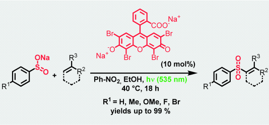 Visible Light‐Mediated Metal‐Free Synthesis of Vinyl Sulfones from Aryl ...