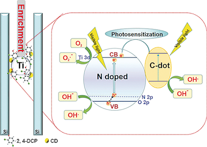 Carbon‐Dot‐Sensitized, Nitrogen‐Doped TiO2 in Mesoporous Silica for ...
