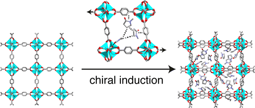 Microscopic Mechanism of Chiral Induction in a Metal–Organic Framework ...