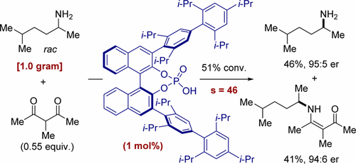 羰基胺缩合的不对称催化:伯胺的动力学拆分,Journal of the American Chemical Society - X-MOL