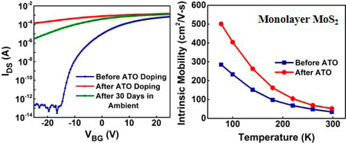 Air Stable Doping and Intrinsic Mobility Enhancement in Monolayer ...