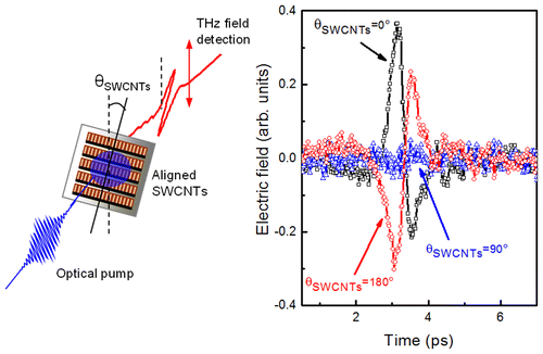 Generation of Terahertz Radiation by Optical Excitation of Aligned ...