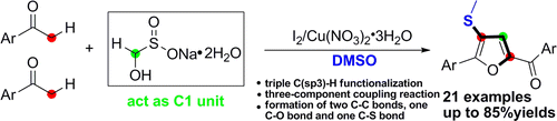 Synthesis of 2,4,5-Trisubstituted Furans via a Triple C(sp3)–H ...