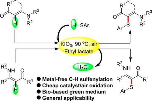 KIO3 Catalyzed Aerobic Cross Coupling Reactions Of Enaminones And KIO3 Catalyzed Aerobic Cross Coupling Reactions Of Enaminones And