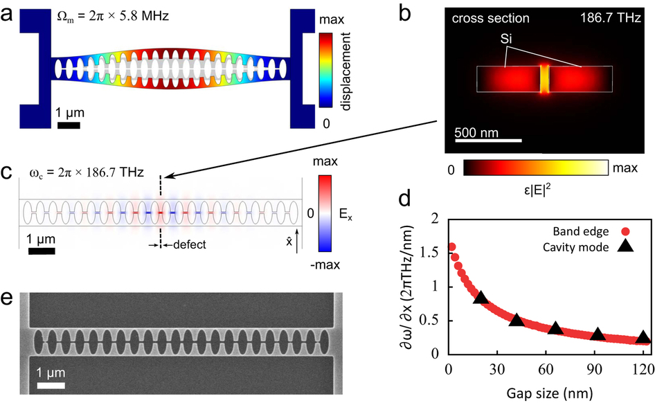 Strong optomechanical interactions in a sliced photonic crystal ...
