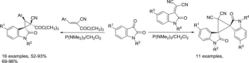 Diastereoselective synthesis of functionalized spiro[cyclopropane-1,3 ...