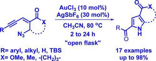 烯丙基叠氮化物的氧化氮杂环化反应生成2-酮/甲酰基-1 H- 吡咯,The Journal of Organic Chemistry - X-MOL