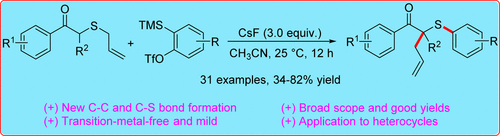Synthesis of Functionalized β-Keto Arylthioethers by the Aryne Induced ...