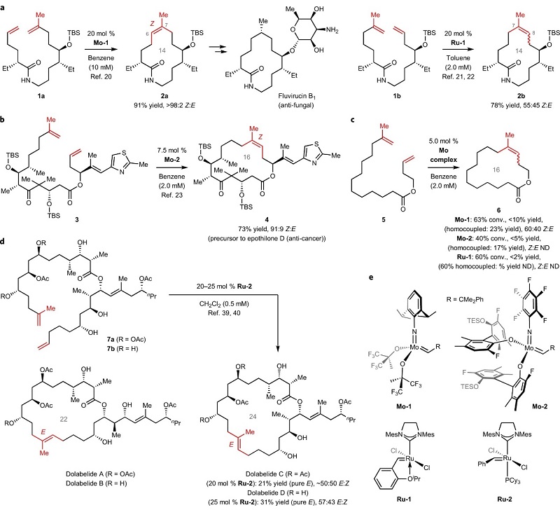 Nat. Chem：用于天然产物合成和骨架编辑的E-和Z-三取代大环烯烃- X-MOL资讯