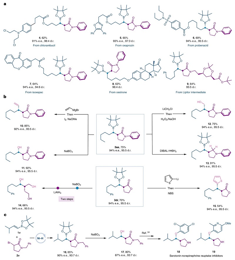 胡喜乐团队Nat. Catal.：立体选择性构建相邻C(sp³)立体中心 XMOL资讯