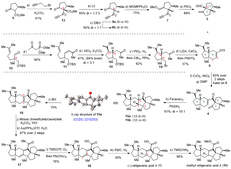 兰州大学陈小明团队和王少华团队jacs： – Retigeranic Acid A的不对称合成 X Mol资讯