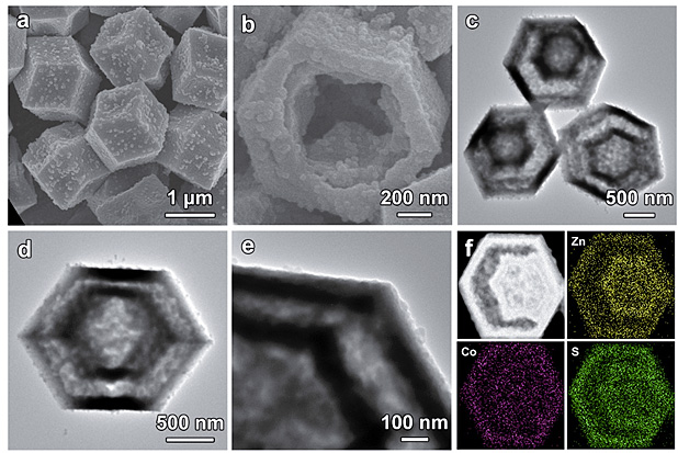 基于双金属zif合成双壳层空心结构zn-co硫化物及其在混合电容器中的